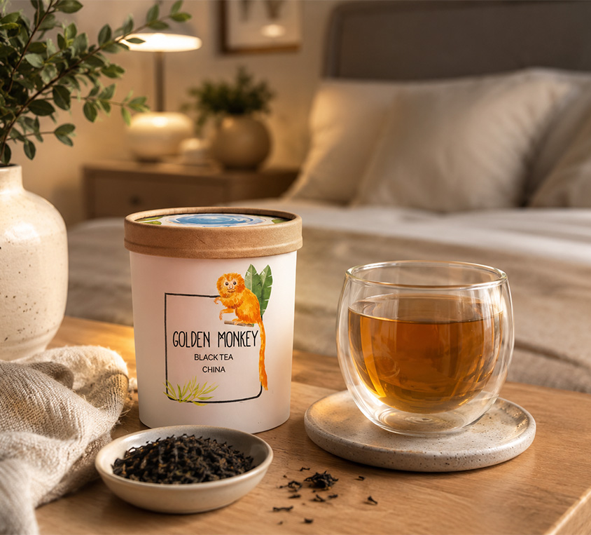 Golden Monkey Leo Tea w kubku prezentowym